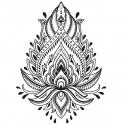 Tatoo temporaire Mandala Fleur de Lotus