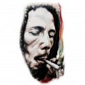 Tatoo temporaire Bob Marley qui bédave