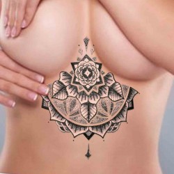 Tattoo temporaire "sous poitrine" N°3