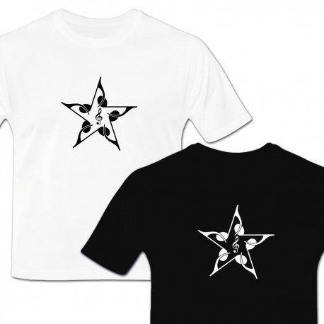  T-shirt étoile de notes